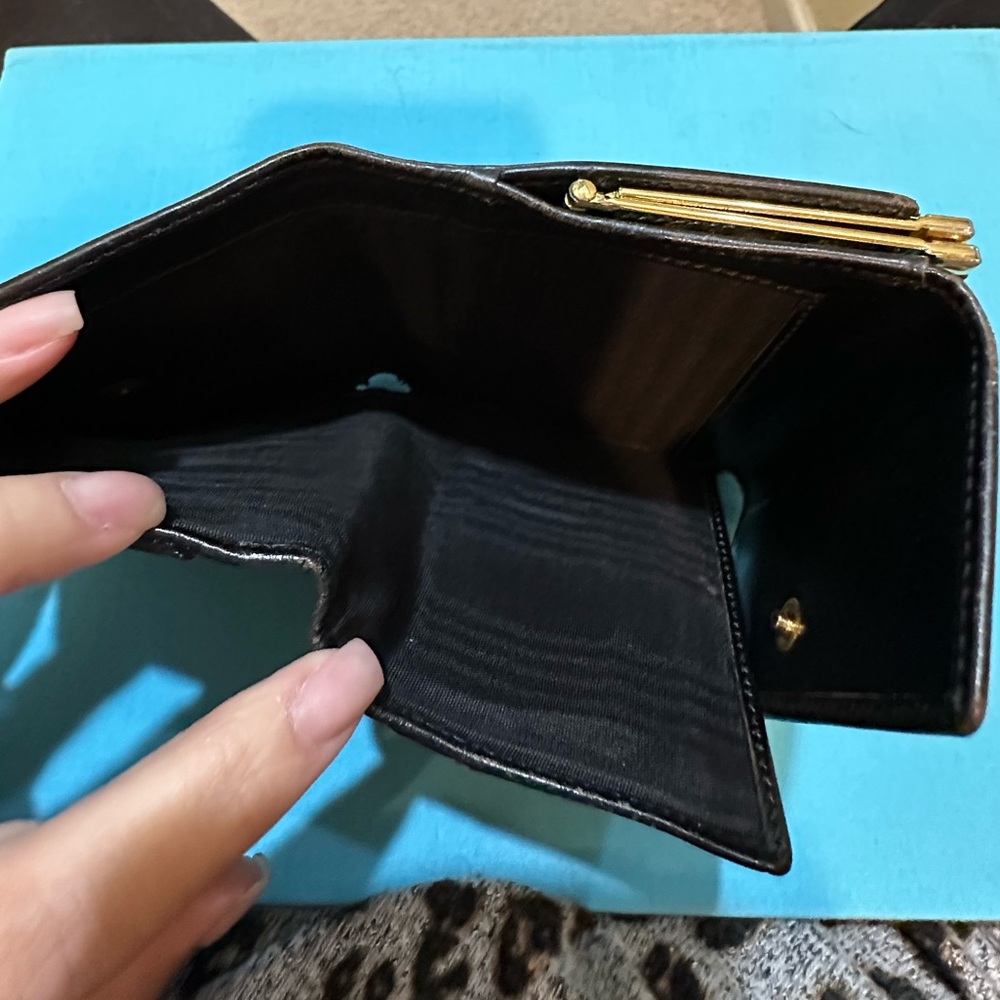 Vintage Celine Macadam Coated Canvas and Leather Triomphe Kisslock Wallet - Picture 12 of 16